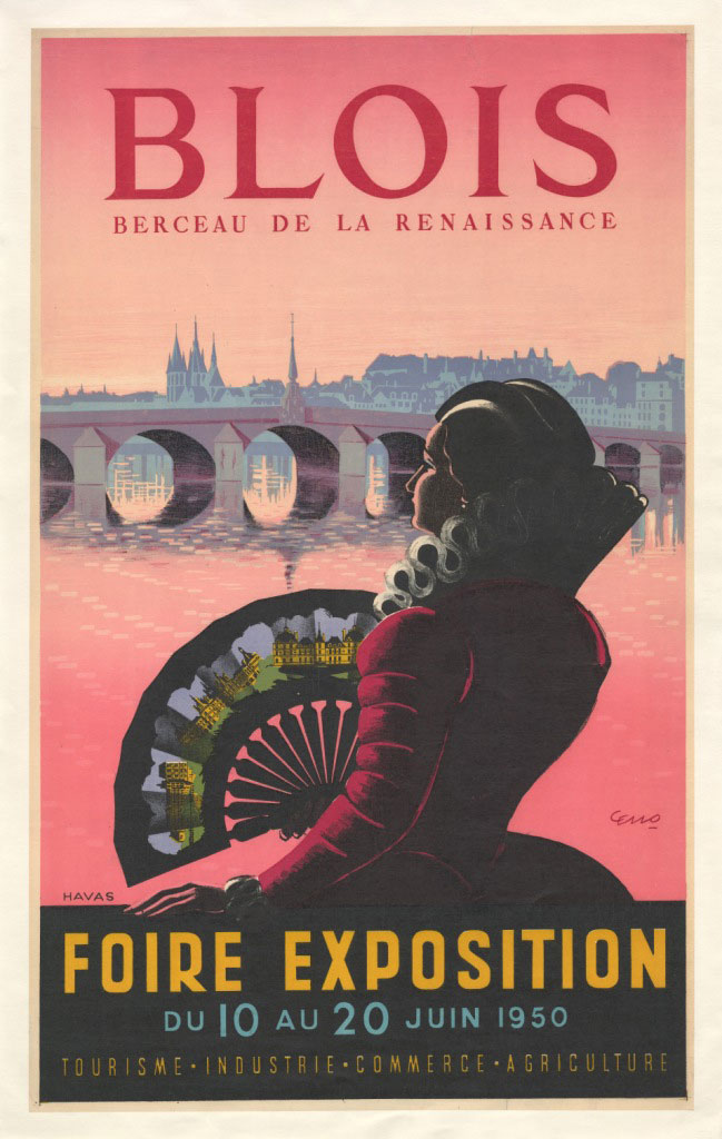 affiche Foire 1950 Blois