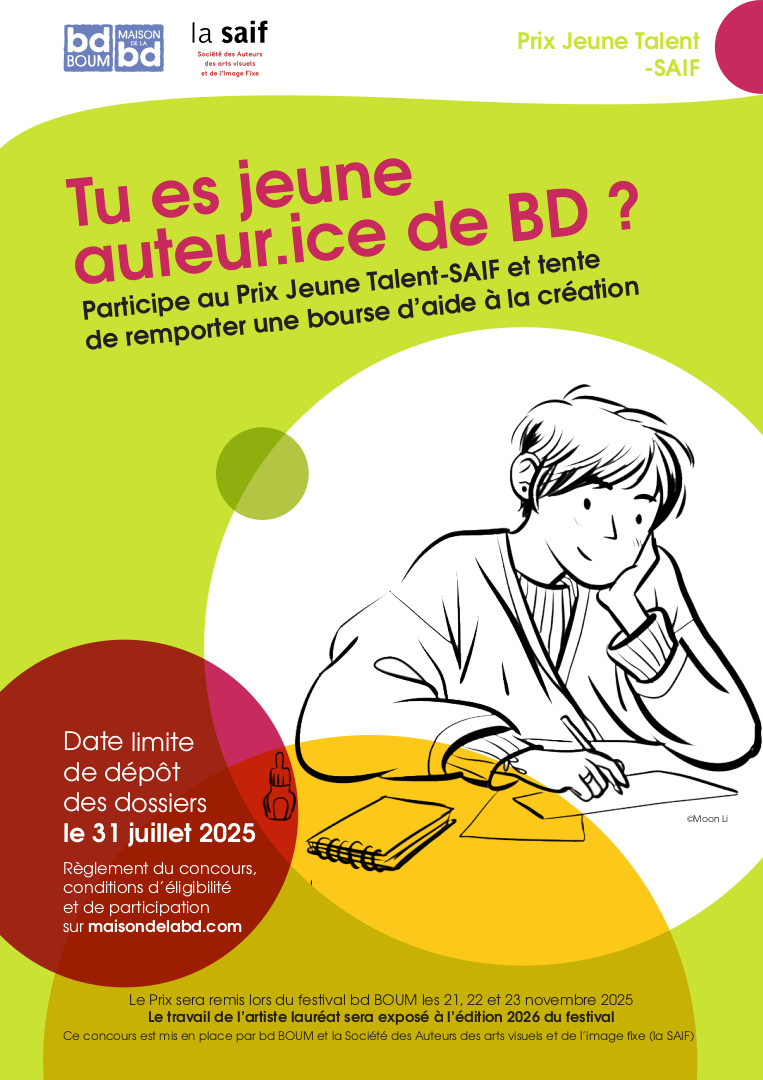 Affiche concours jeune talent saif 2025 - crédit Moon Li